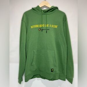 John Deere Green Men's Sweater with Yellow Logo